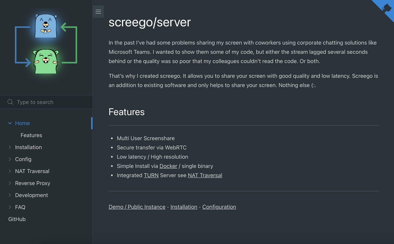 1Panel应用推荐：Screego开源屏幕共享工具